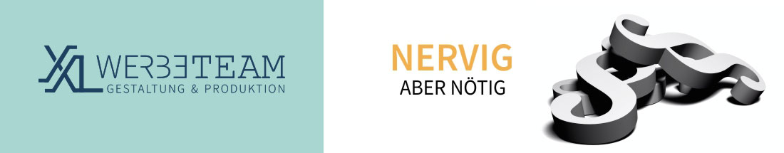 Banner mit Paragraph